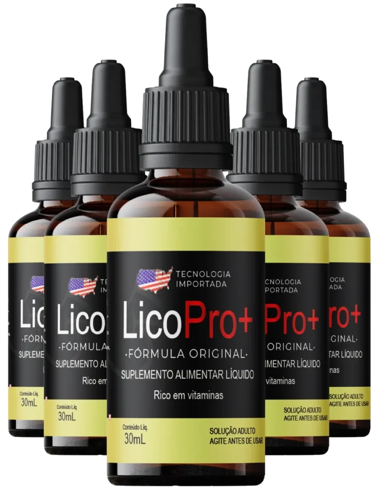 Kit com 5 frascos de Licopro, a solução completa para apoiar a saúde masculina de forma contínua e econômica